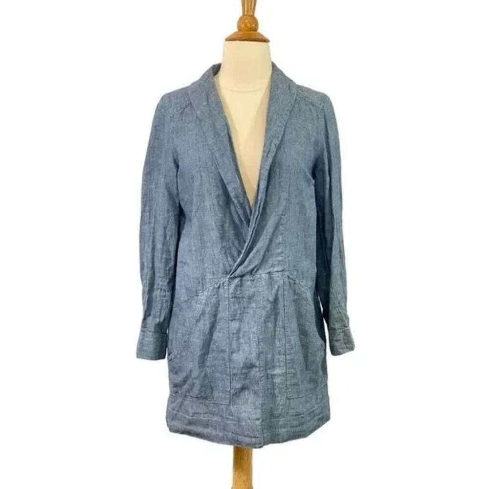 NWT Free People Linen Blazer Dress Wmns XS Preppy Old Money